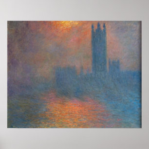 Affiche Claude Monet - Les maisons du Parlement Londres