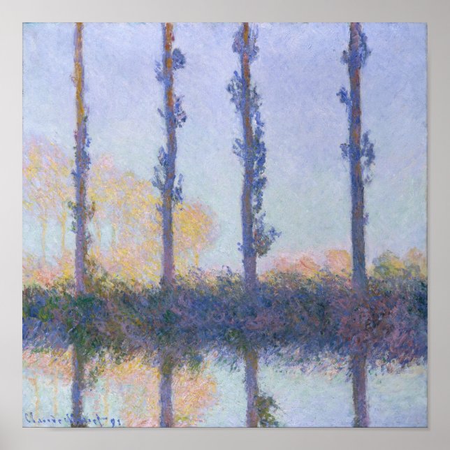 Affiche Claude Monet | Les Quatre Trees (Devant)