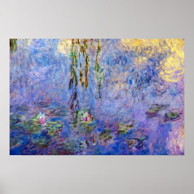 Affiche Claude Monet - Lys d'eau (Devant)