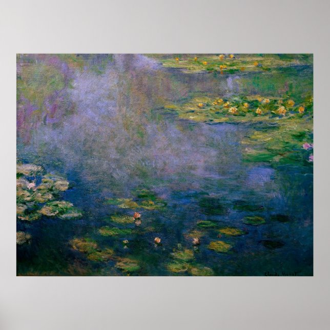 Affiche Claude Monet - Lys d'eau (Devant)