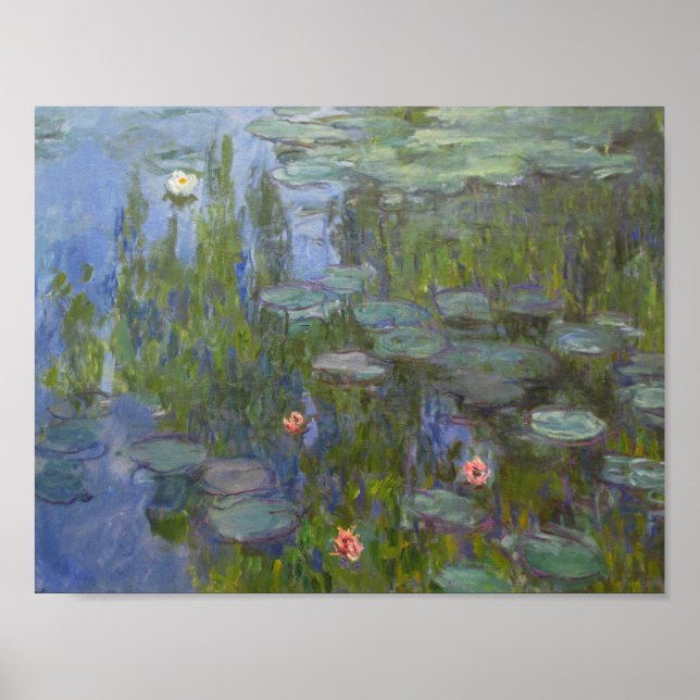 Affiche Claude Monet - Lys d'eau (Devant)