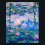 Affiche Claude Monet - Lys d'eau 1919<br><div class="desc">Claude Monet - Water Lilies 1919. La célèbre peinture artistique.</div>