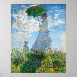 Affiche Claude Monet Madame Monet et son fils