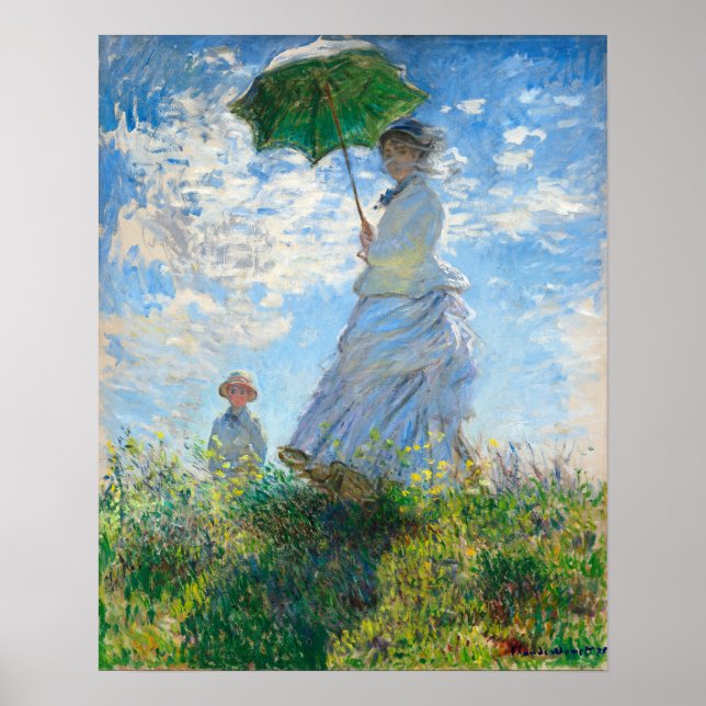 Affiche Claude Monet Madame Monet et son fils (Devant)