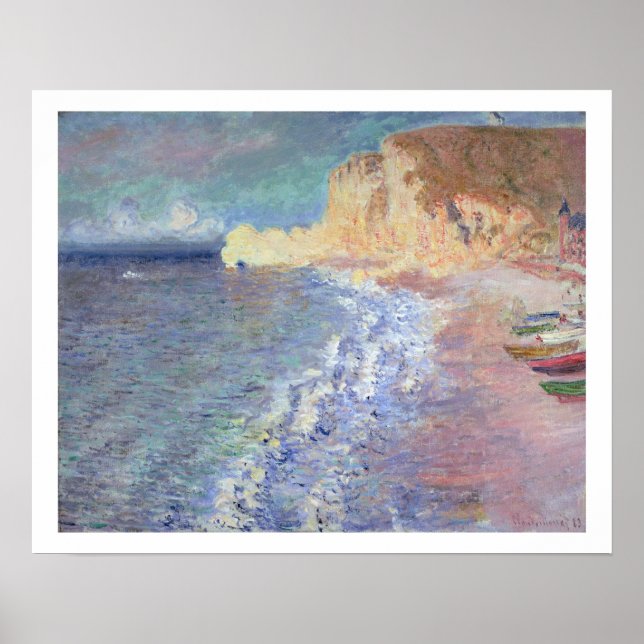 Affiche Claude Monet | Matin à Etretat (Devant)