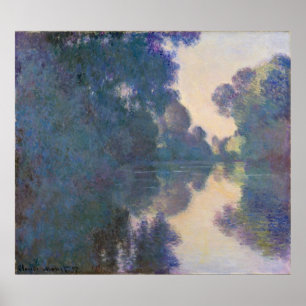 Affiche Claude Monet   Matin sur la Seine près de Giverny