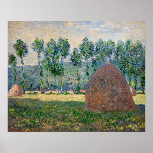 Affiche Claude Monet - Meules près de Giverny (Devant)