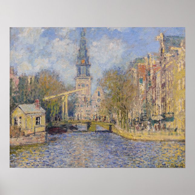 Affiche Claude Monet - Moulins près de Zaandam (Devant)