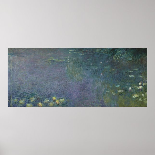 Affiche Claude Monet | Nénuphar : Matin, 1914-18 (Devant)