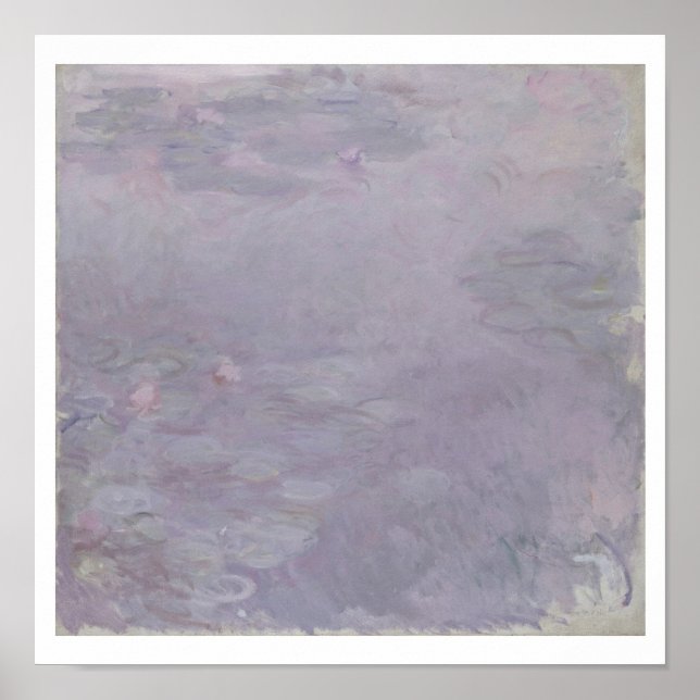 Affiche Claude Monet | Nénuphars de couleur claire (Devant)