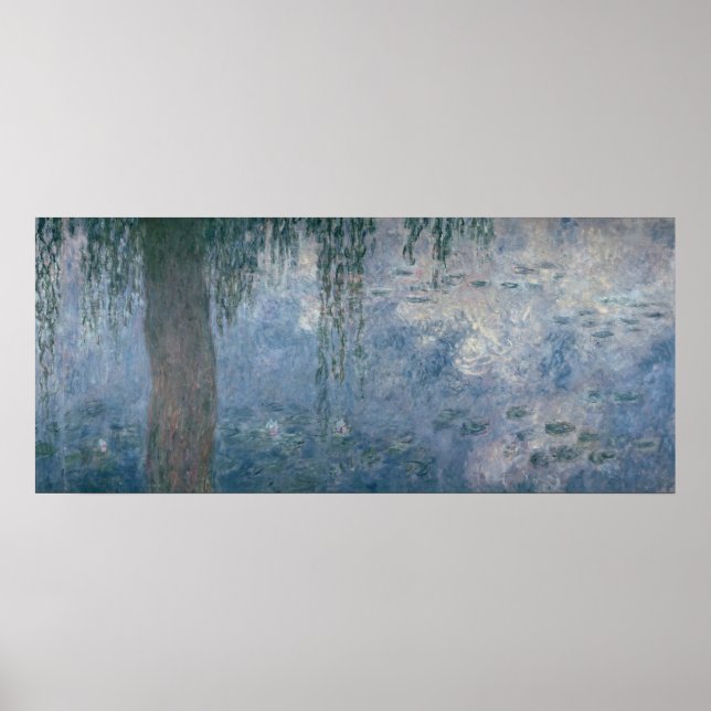 Affiche Claude Monet | Nénuphars : Willows pleurs, 1914 (Devant)