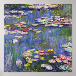 Affiche Claude Monet - Nymphéas