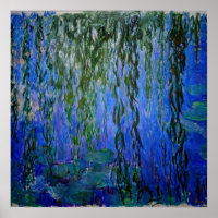 Claude Monet - Nymphéas avec saule pleureur