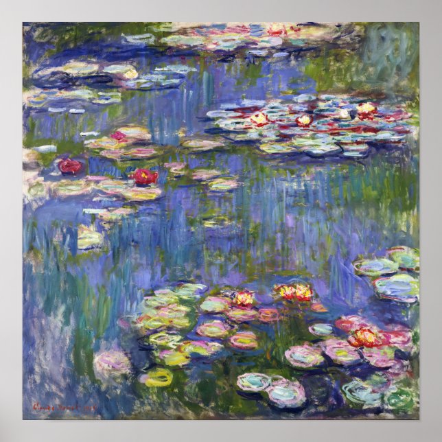 Affiche Claude Monet - Nymphéas / Nymphéas (Devant)