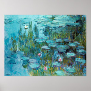 Affiche Claude Monet Nympheas Water Lilies Flowers Pond