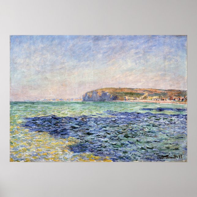 Affiche Claude Monet Ombres sur la mer, Les falaises (Devant)