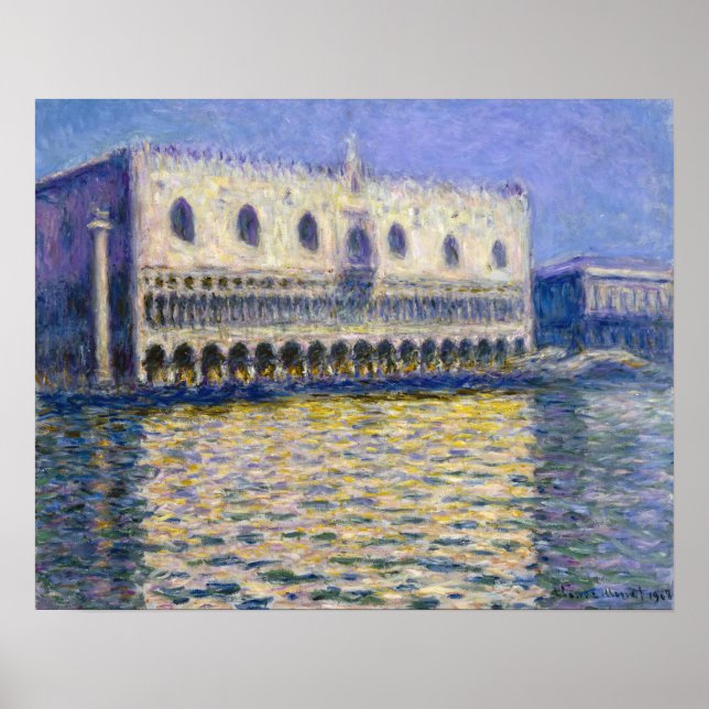Affiche Claude Monet - Palais des Doges (Devant)
