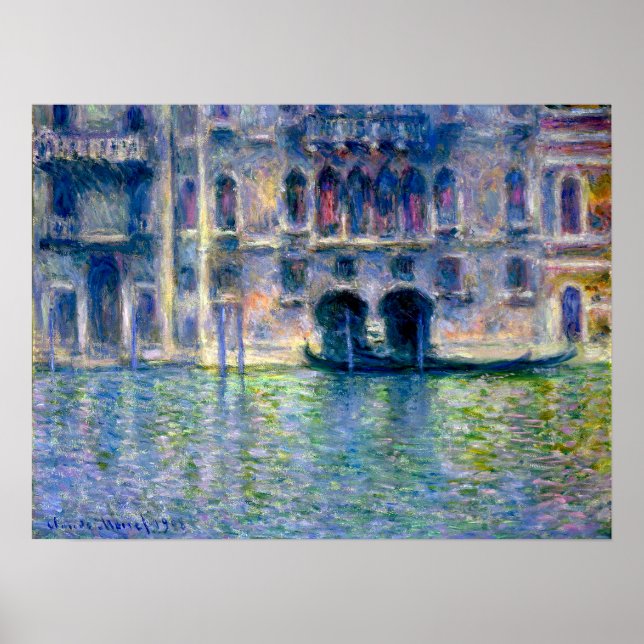 Affiche Claude Monet Palazzo da Mula à Venise (Devant)