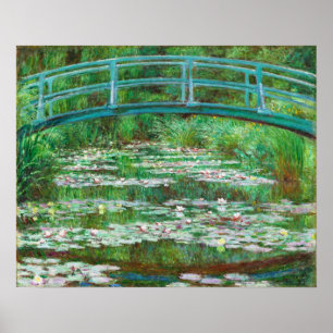 Affiche Claude Monet : passerelle japonaise