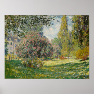 Affiche Claude Monet   Paysage : Le Parc Monceau