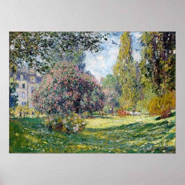 Affiche Claude Monet Paysage Le Parc Monceau (Devant)