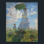 Affiche Claude Monet Peinture de dame avec parasol<br><div class="desc">Claude Monet "Lady with a Parasol" qui est de Mme Monet et son fils. Belle peinture évocatrice d'une journée d'été parfaite. Le ciel bleu et les nuages blancs brillent avec les nuances de couleur que Monet a pu créer avec ses peintures.</div>
