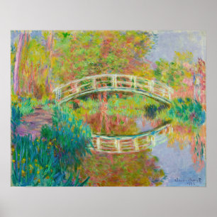 Affiche Claude Monet - Pont japonais, Giverny