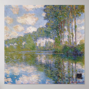Affiche Claude Monet - Poplars AT Epte the en 1900