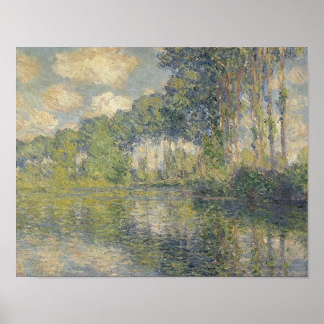 Affiche Claude Monet - Poplars sur l'épte (Devant)
