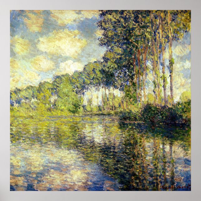 Affiche Claude Monet - Poplars sur l'épte (Devant)