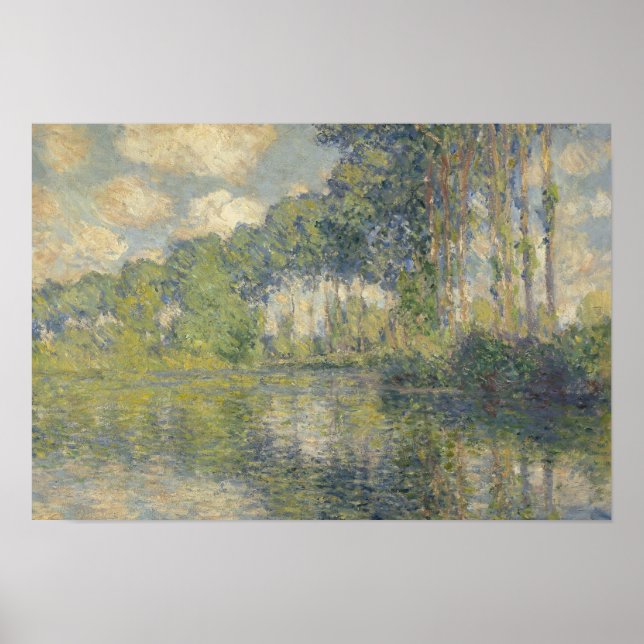 Affiche Claude Monet - Poplars sur l'épte (Devant)