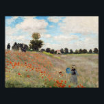 Affiche Claude Monet - Poppy Field<br><div class="desc">Poppy Field / Wild Poppies,  near Argenteuil / Les Coquelicots - Claude Monet in 1873</div>