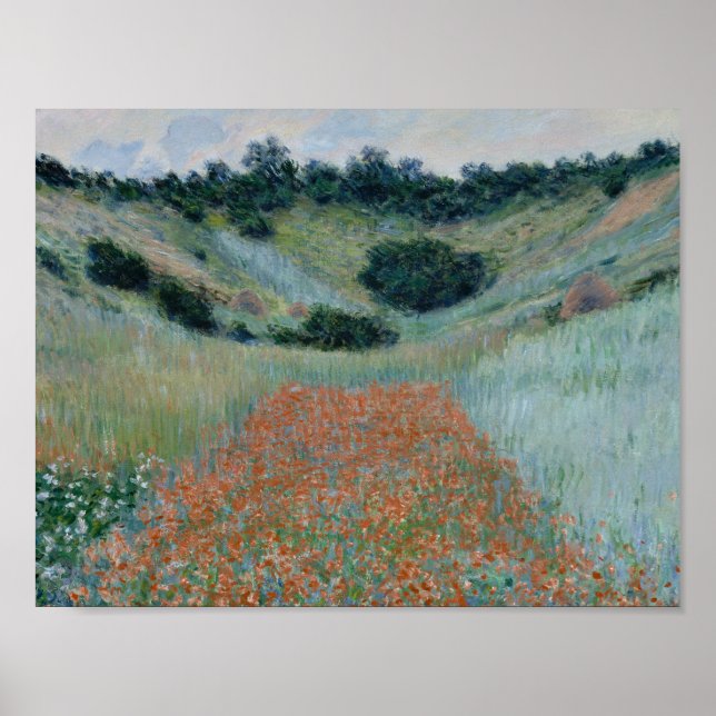 Affiche Claude Monet - Poppy Field in a Hollow near Givern (Devant)