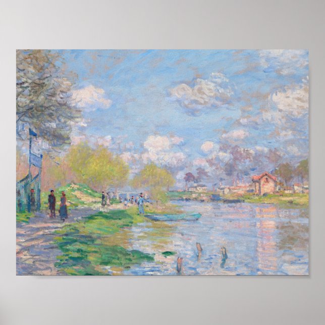 Affiche Claude Monet - Printemps Sur La Seine (Devant)