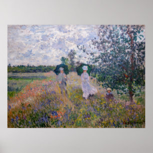 Affiche Claude Monet - Promenade près d'Argenteuil