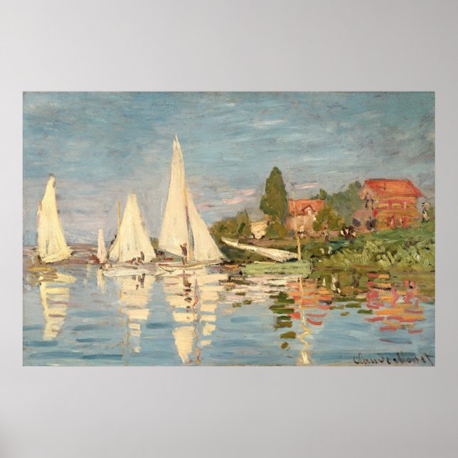 Affiche Claude Monet | Regatta at Argenteuil, c.1872 (Devant)