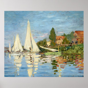 Affiche Claude Monet Regattas à Argenteuil