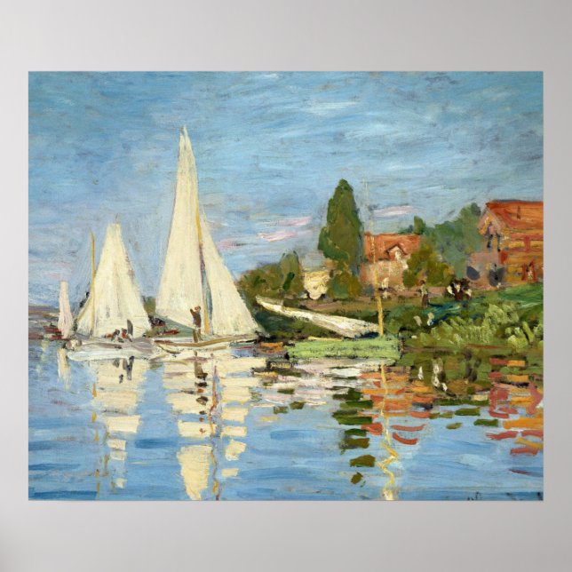 Affiche Claude Monet Regattas à Argenteuil (Devant)