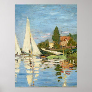 Affiche Claude Monet Regattas à Argenteuil