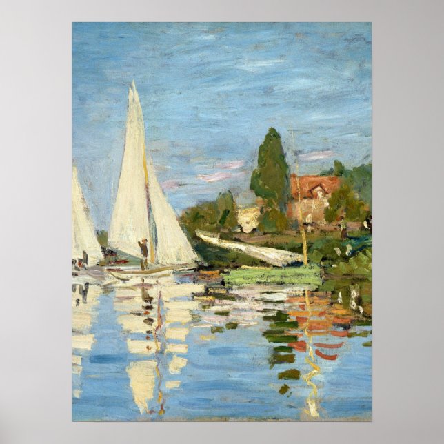 Affiche Claude Monet Regattas à Argenteuil (Devant)