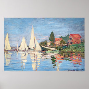 Affiche Claude Monet - Regattas at Argenteuil