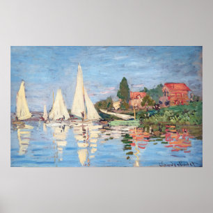 Affiche Claude Monet - Regattas at Argenteuil