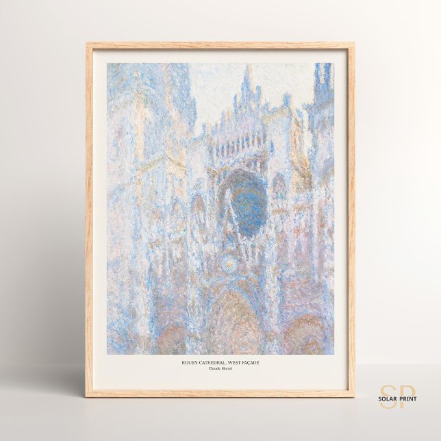 Affiche Claude Monet Rouen Cathédrale Ouest Façade Art Imp (Créateur téléchargé)