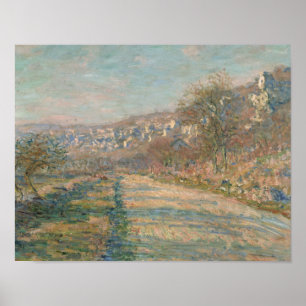 Affiche Claude Monet - Route de La Roche-Guyon