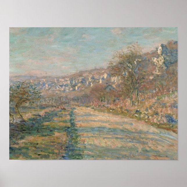 Affiche Claude Monet - Route de La Roche-Guyon (Devant)