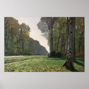 Affiche Claude Monet Route vers Bas-Breau, Fontainebleau