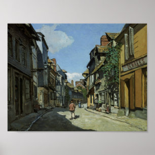 Affiche Claude Monet - Rue de la Bavole, Honfleur