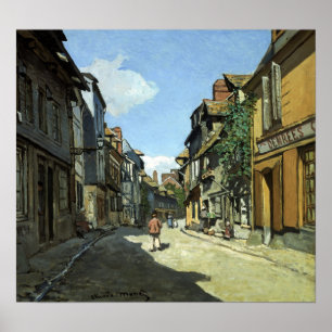 Affiche Claude Monet Rue de la Bavole, Honfleur