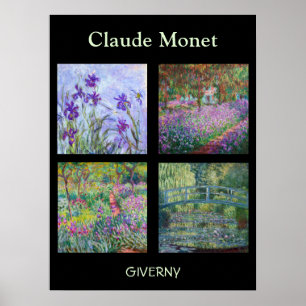 Affiche Claude Monet - Sélection de chefs-d'oeuvre Giverny