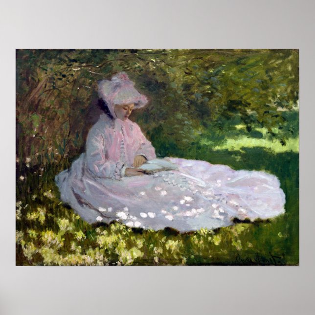 Affiche Claude Monet Springtime (Devant)